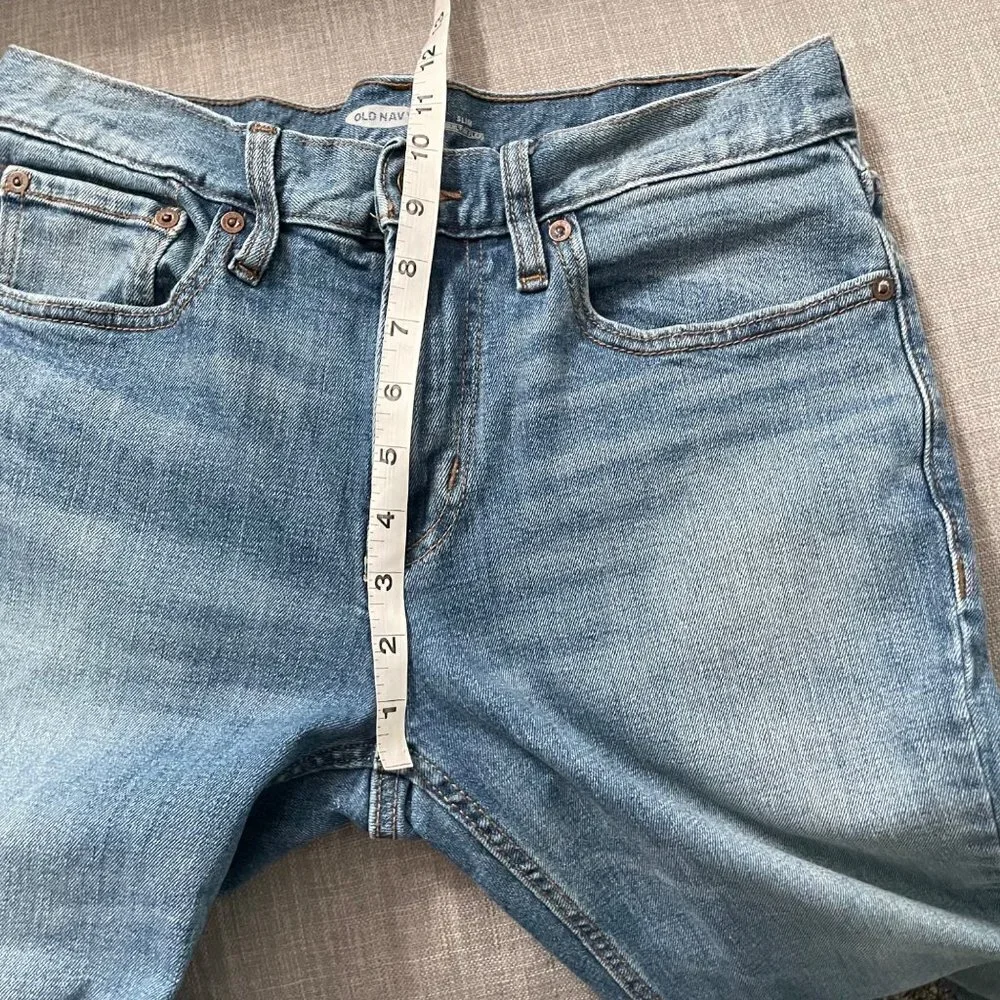 Old Navy Slim Built in Flex Light Wash Jeans Men's Size 30 x 30 Stretch Denim - Picture 7 of 8